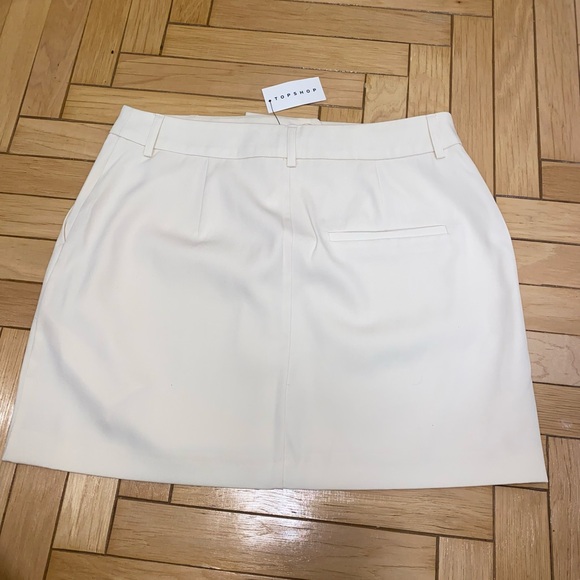 2-item deal! Cream Top Shop tailored blazer and skirt set with pockets - Picture 7 of 9